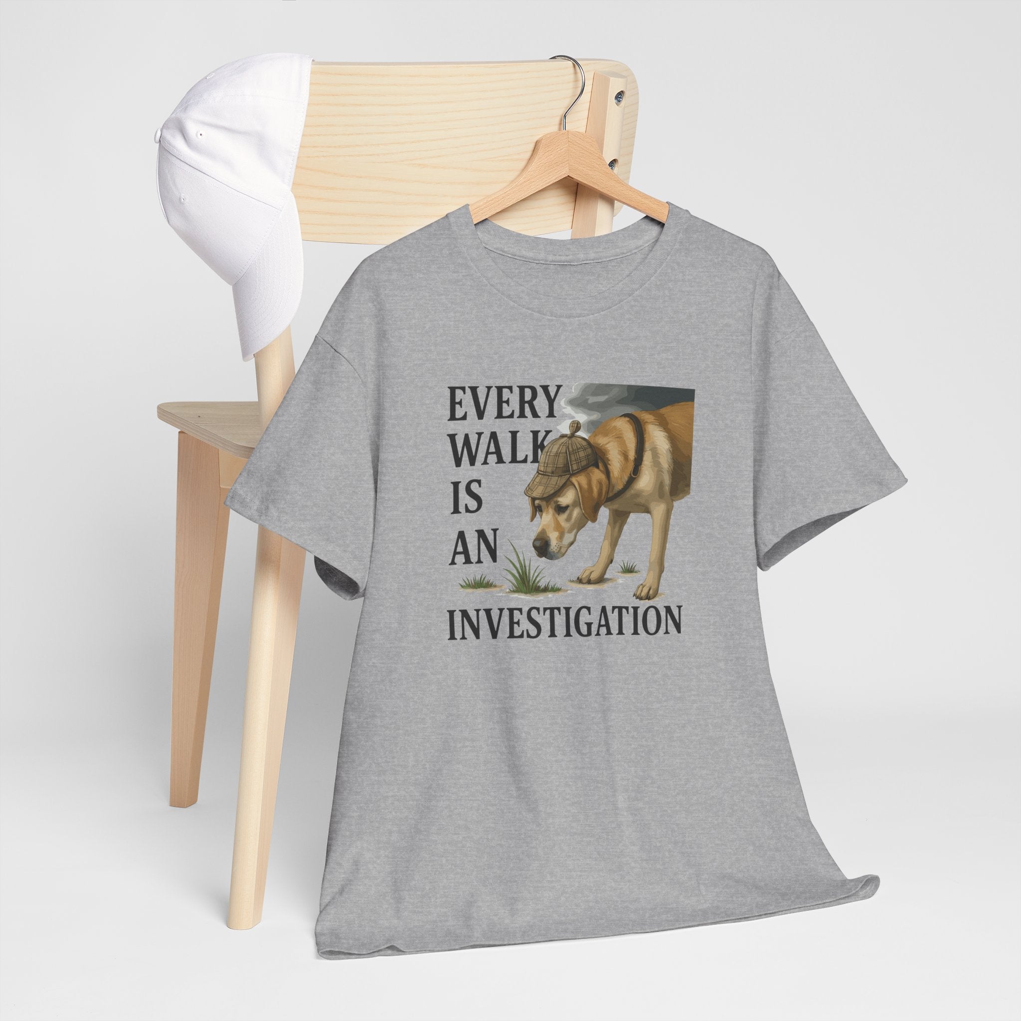 Yellow Lab Every Walk is an Investigation Tee