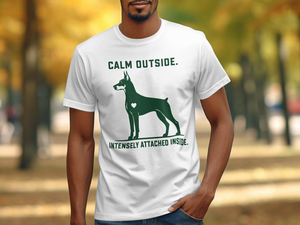 Calm Outside Doberman T-Shirt