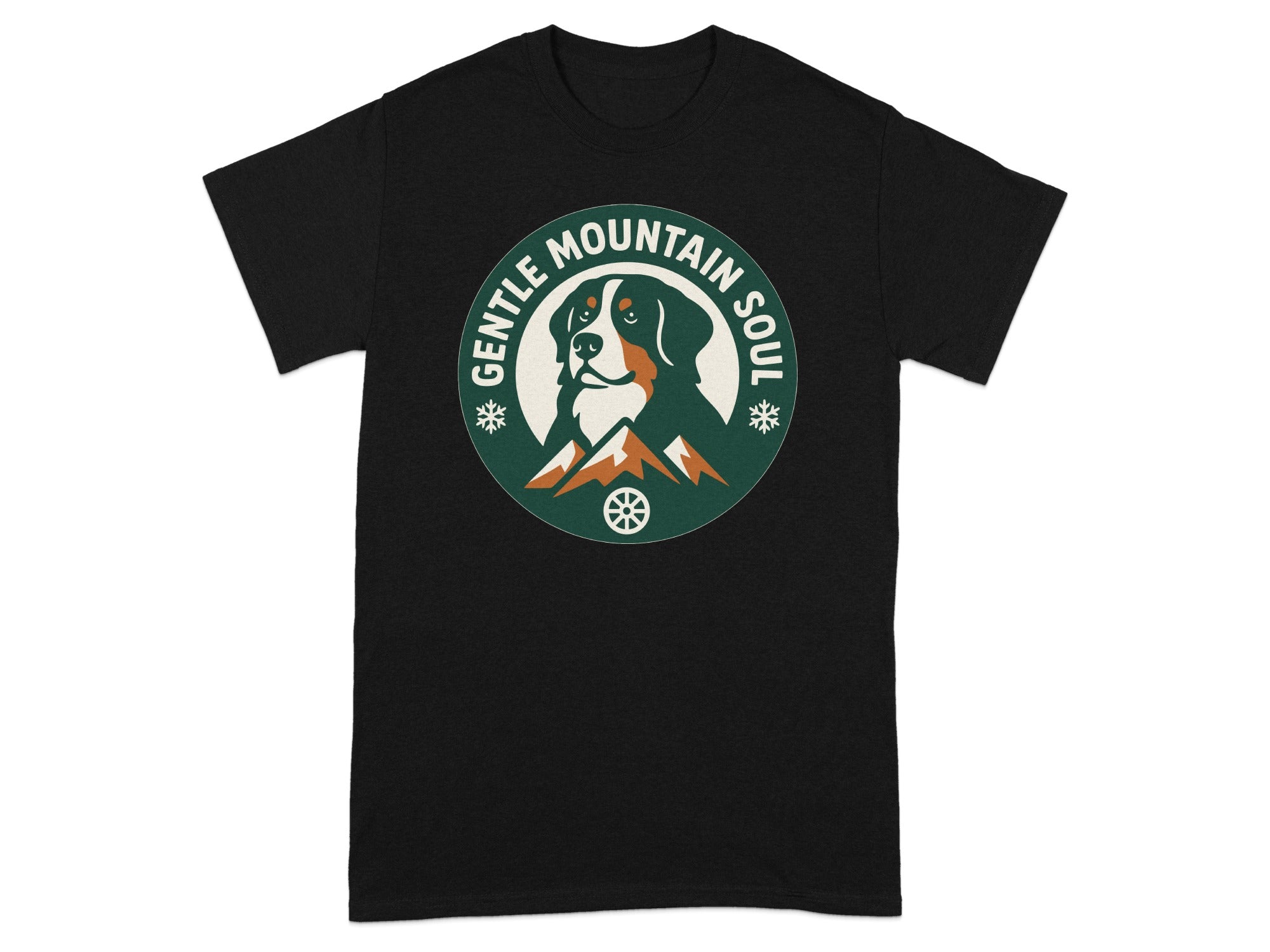 Gentle Mountain Soul Dog Graphic T-Shirt