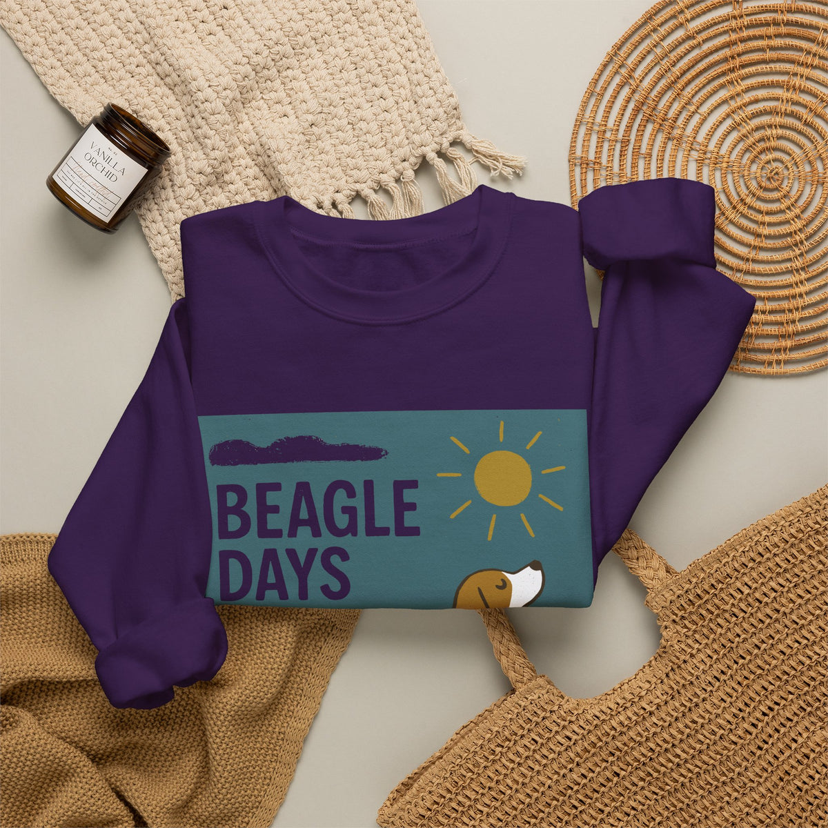 Beagle Days Retro Sunshine Sweatshirt
