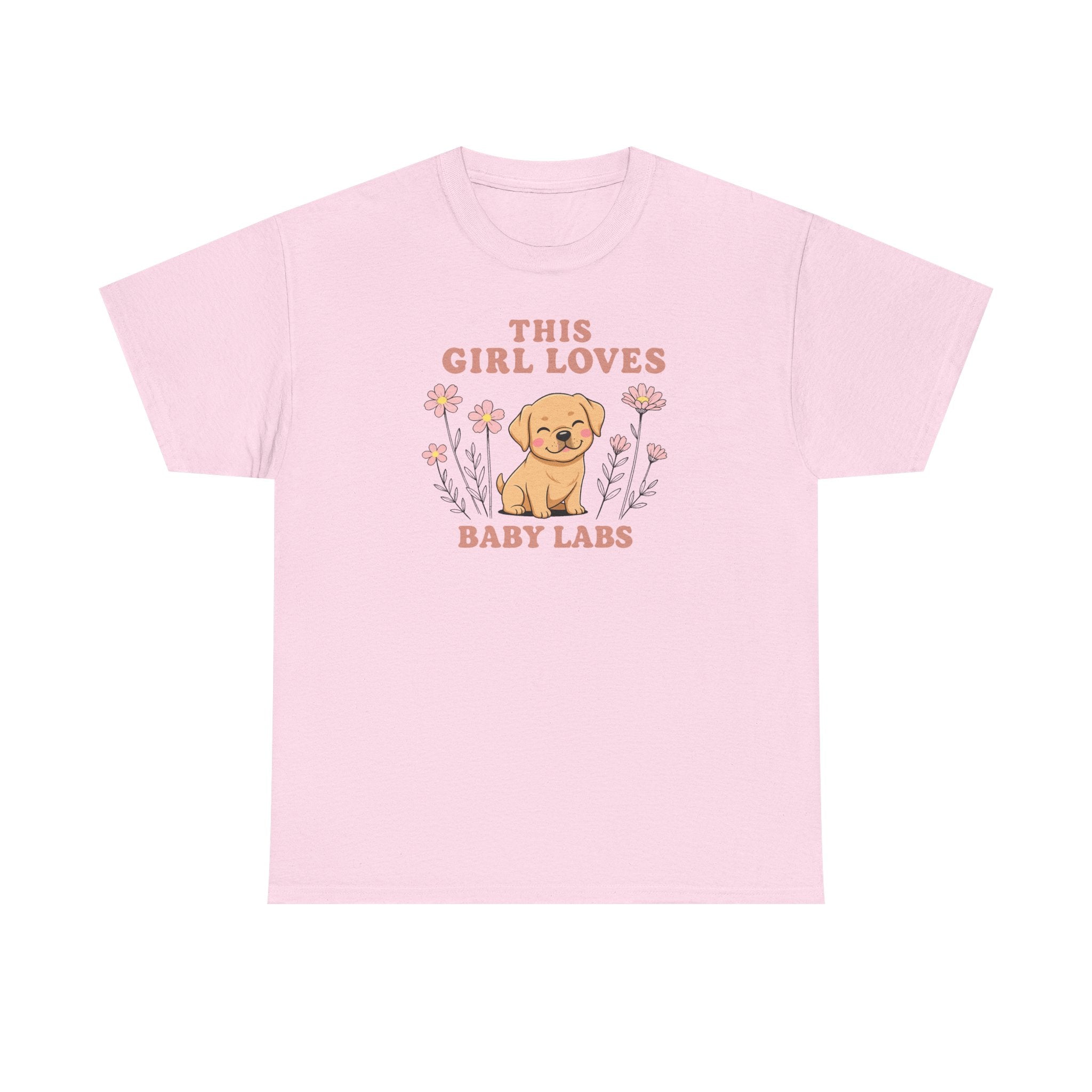 This Girl Loves Baby Labs Cute Puppy Dog Design T-Shirt