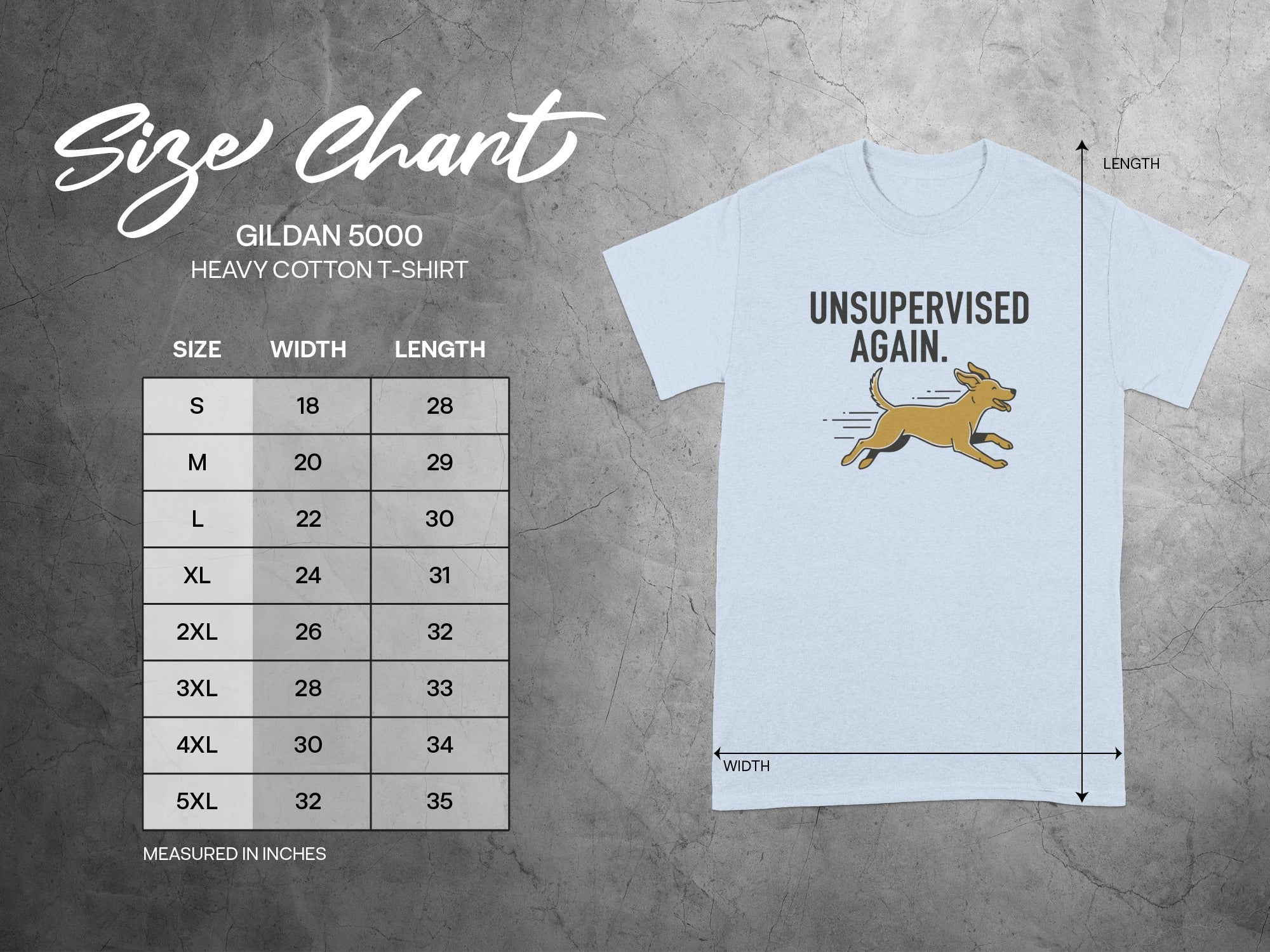 Unsupervised Again Dog Cartoon Graphic T-Shirt