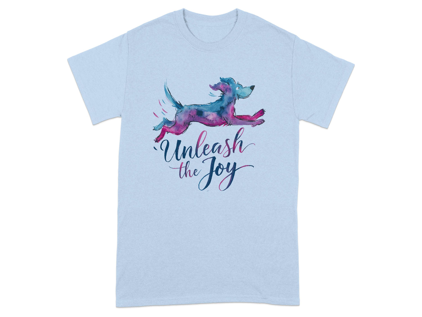 Unleash the Joy Dog Illustration T-Shirt product type