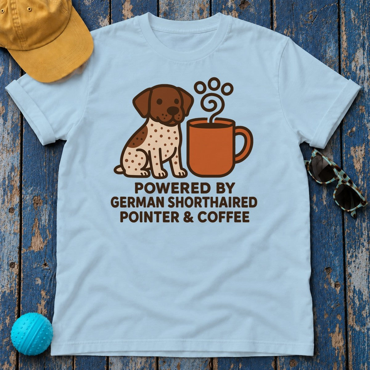 GSP Coffee Ritual Graphic T-Shirt in Light Blue