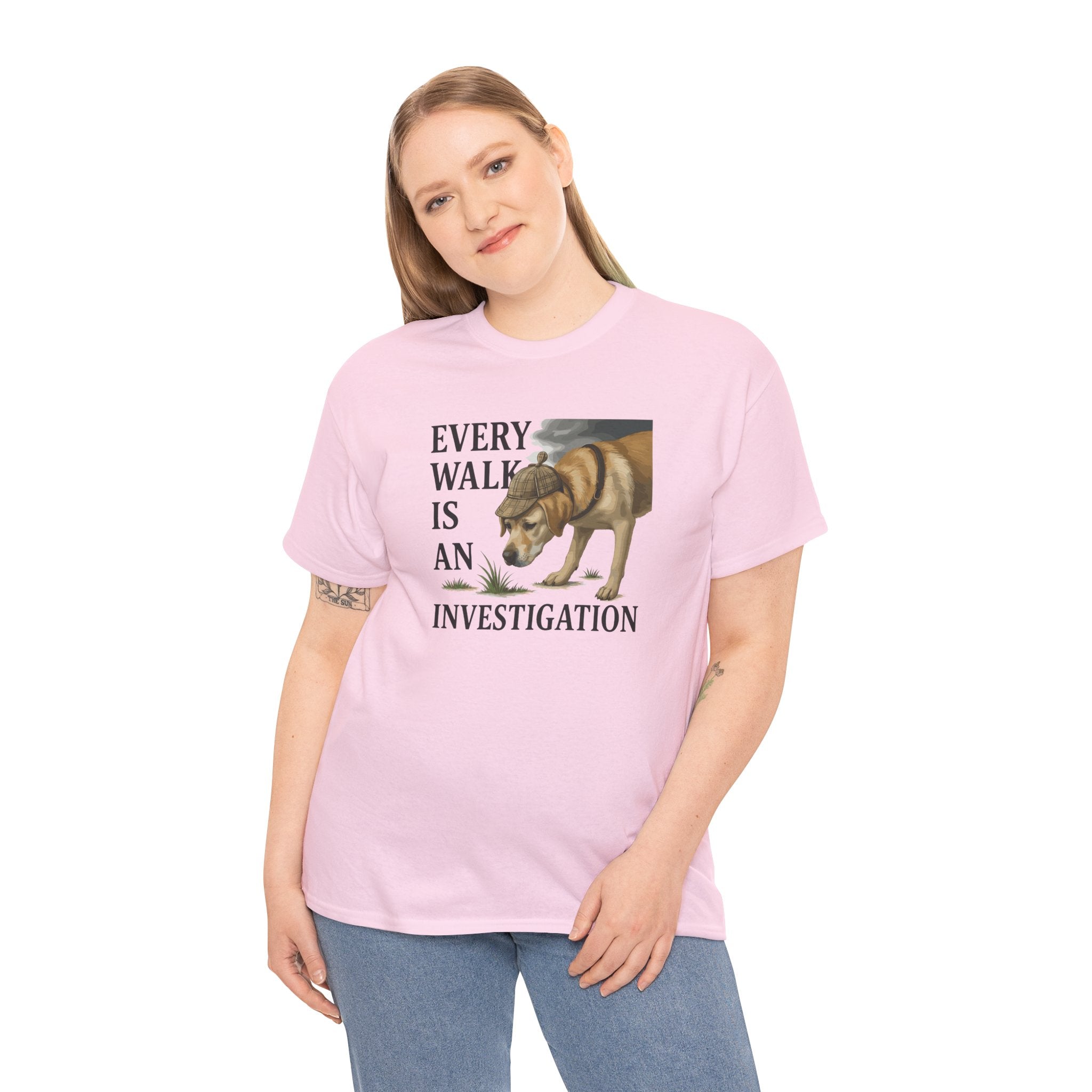 Yellow Lab Every Walk is an Investigation Tee