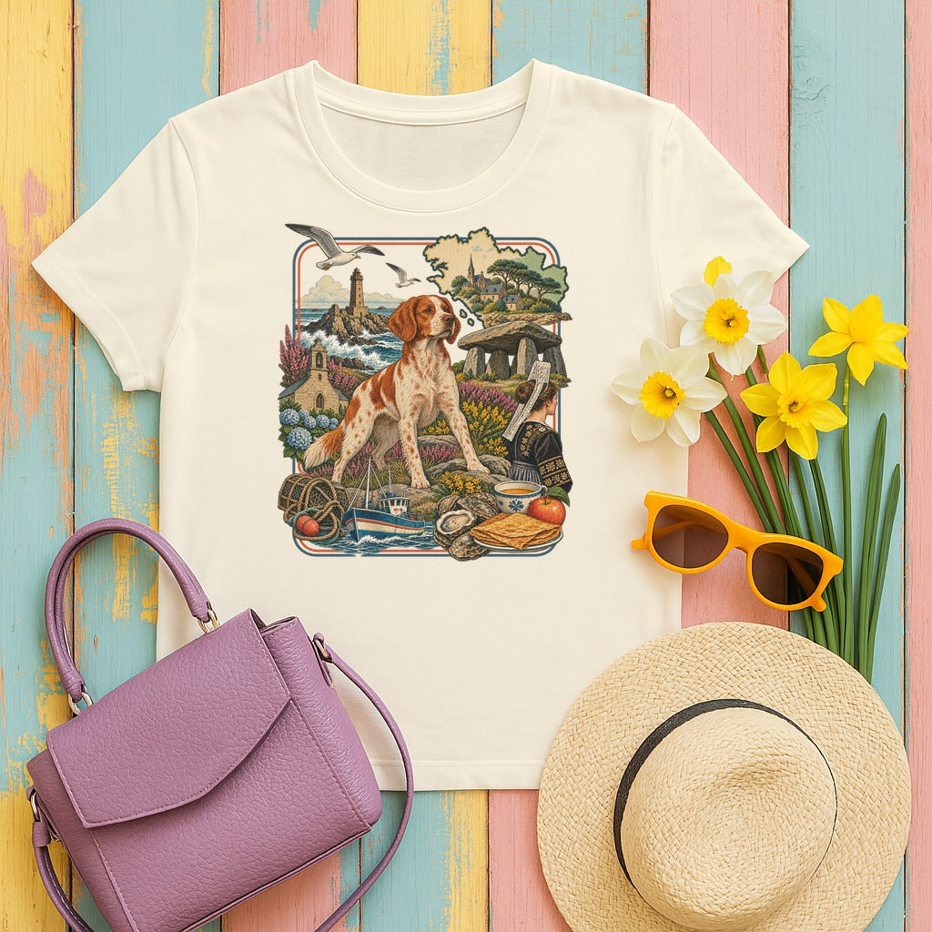 Brittany France Heritage tee, Natural