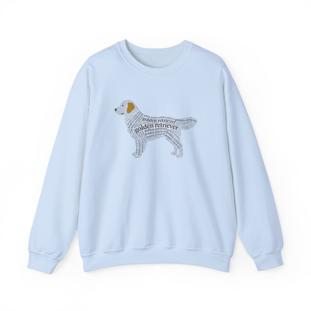 Golden Retriever Typographic Art Sweatshirt