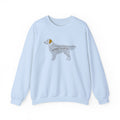 Golden Retriever Typographic Art Sweatshirt
