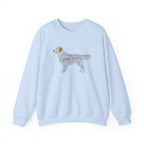 Golden Retriever Typographic Art Sweatshirt