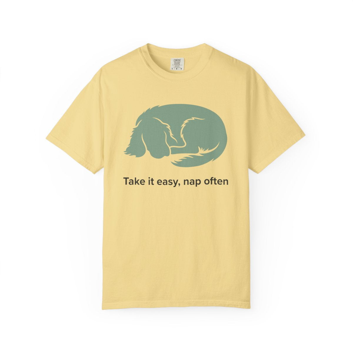 Take it easy nap often printed T-Shirt for relaxation