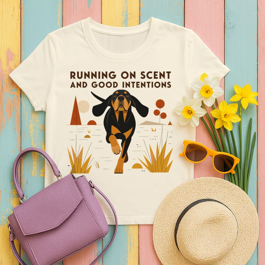 Scent & Intentions Coonhound T-Shirt in Natural