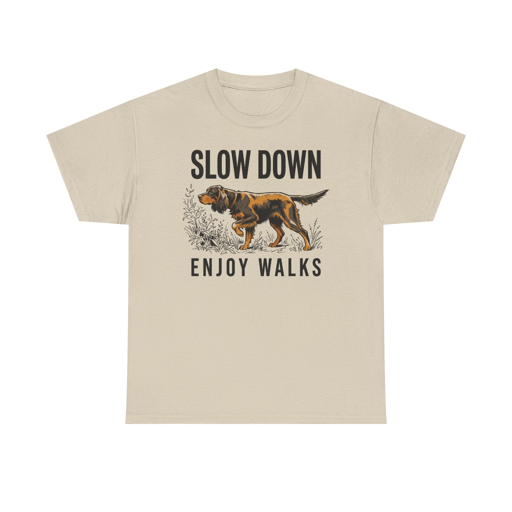 Slow Down Enjoy Walks Gordon Setter T-Shirt