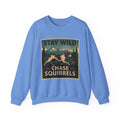 Stay Wild Chase Squirrels GSP Sweatshirt in Carolina Blue