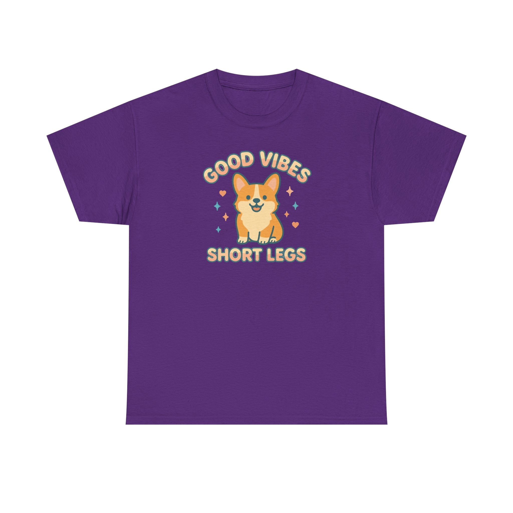 Corgi Dog Good Vibes And Short Legs Lovely Design T-Shirt