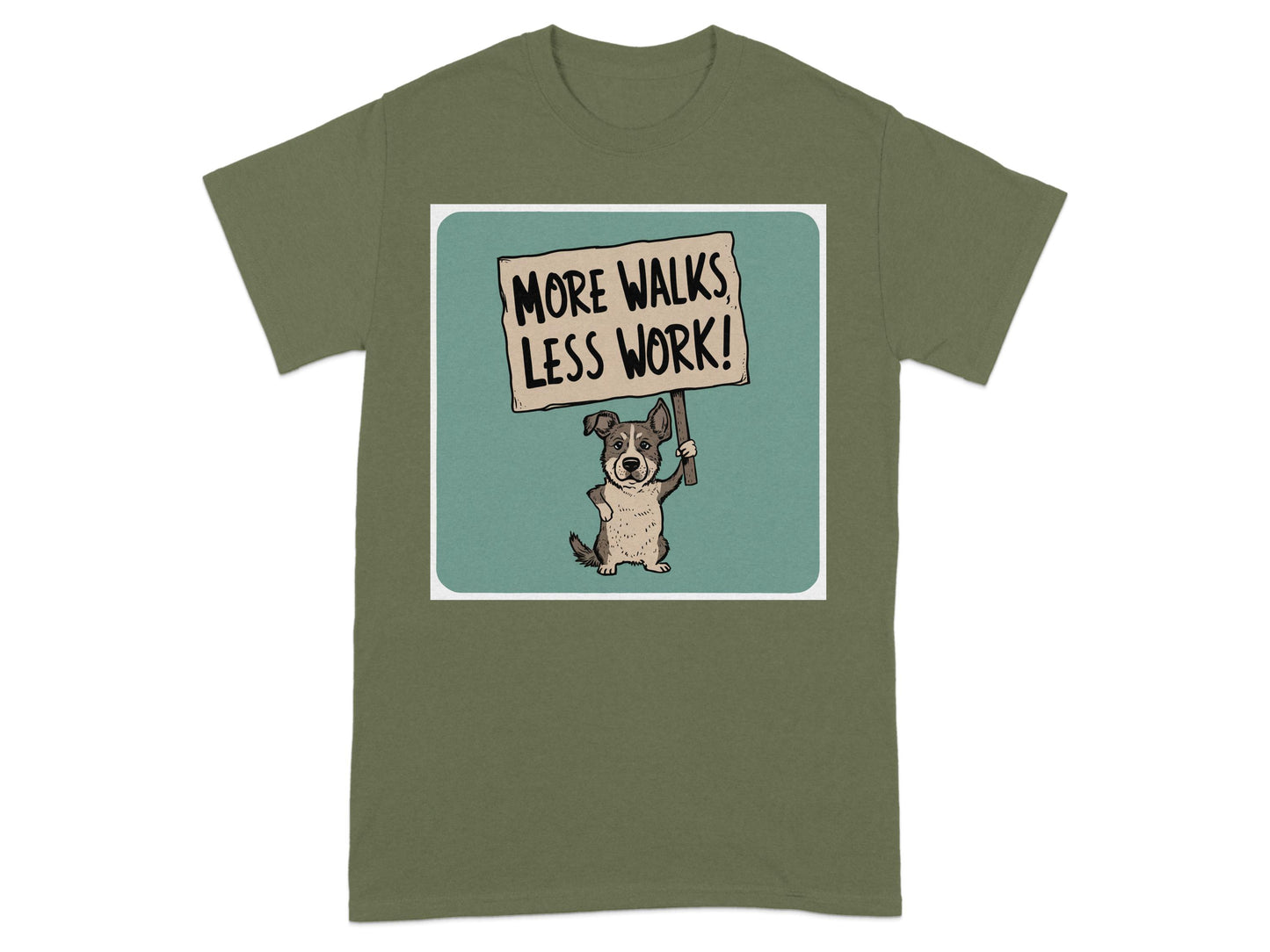 More Walks Less Work Graphic T-Shirt product type