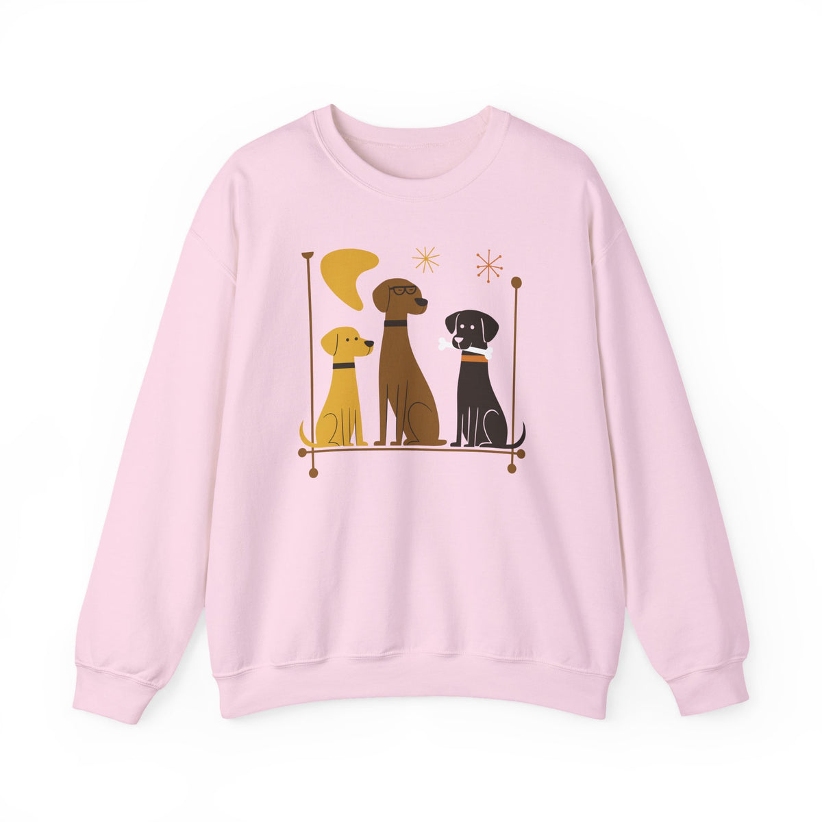 Retro Mid-Century Mod Labs sweatshirt, view 5