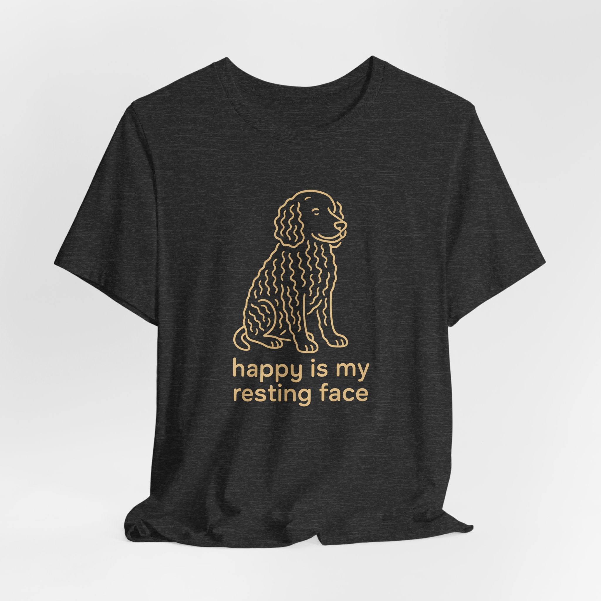 American Water Spaniel Happy Is My Resting Face Tee
