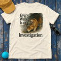 Whimsical Corgi Detective T-Shirt in Natural