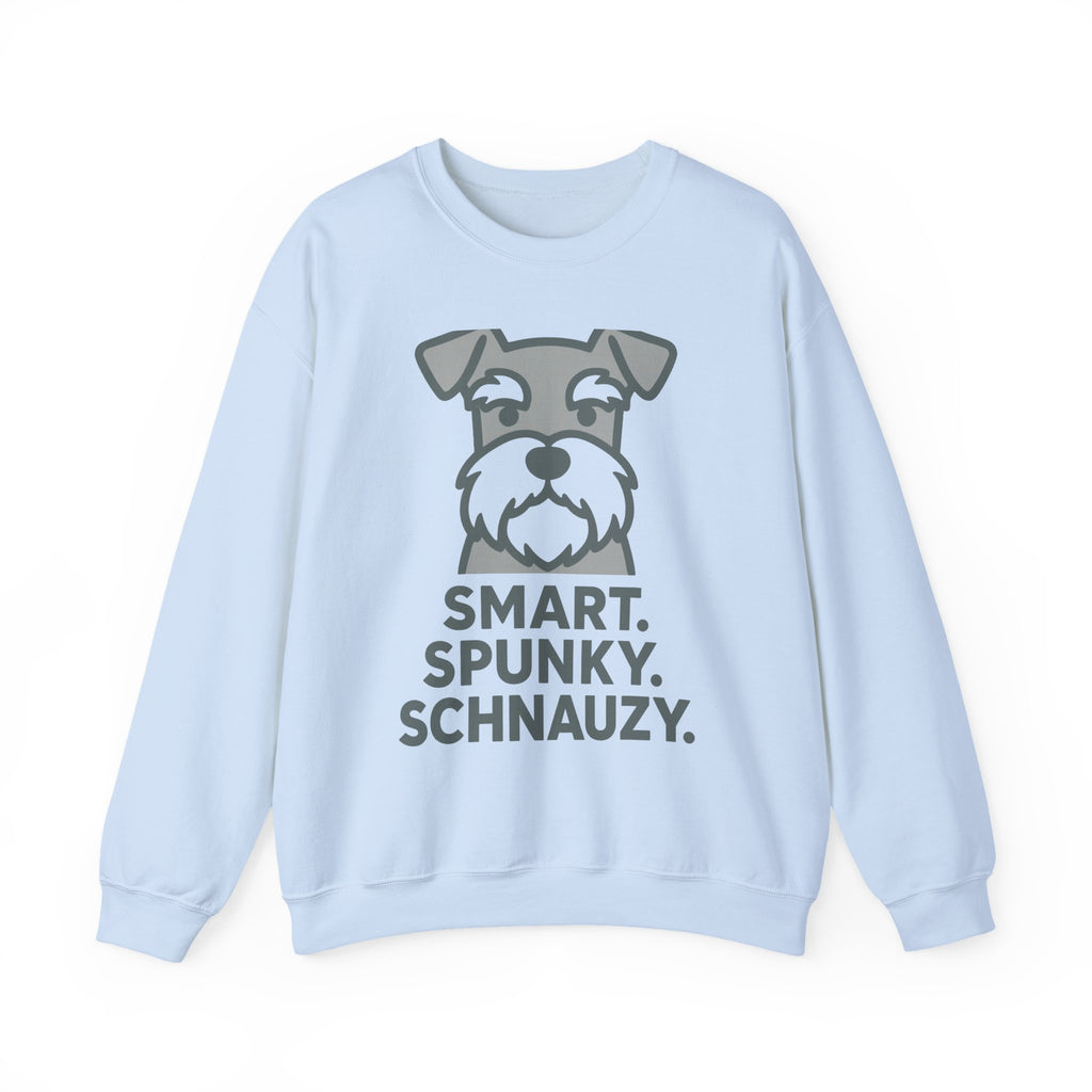 Smart Spunky Schnauzy Schnauzer sweatshirt, view 3