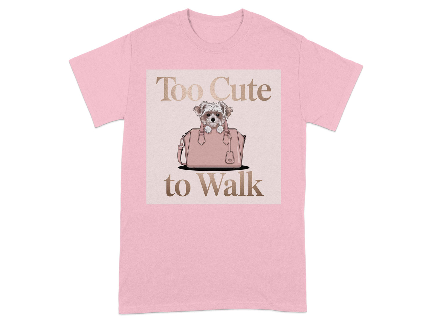 Too Cute to Walk Dog Graphic T-Shirt product
