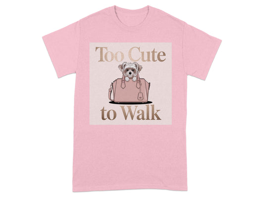 Too Cute to Walk Dog Graphic T-Shirt product