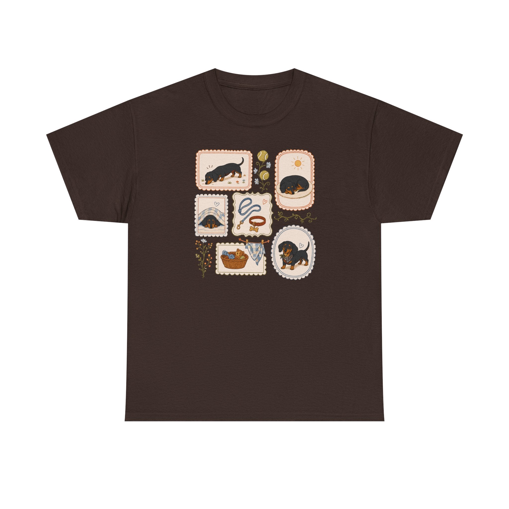 Whimsical Dachshund Life t-shirt, view 3