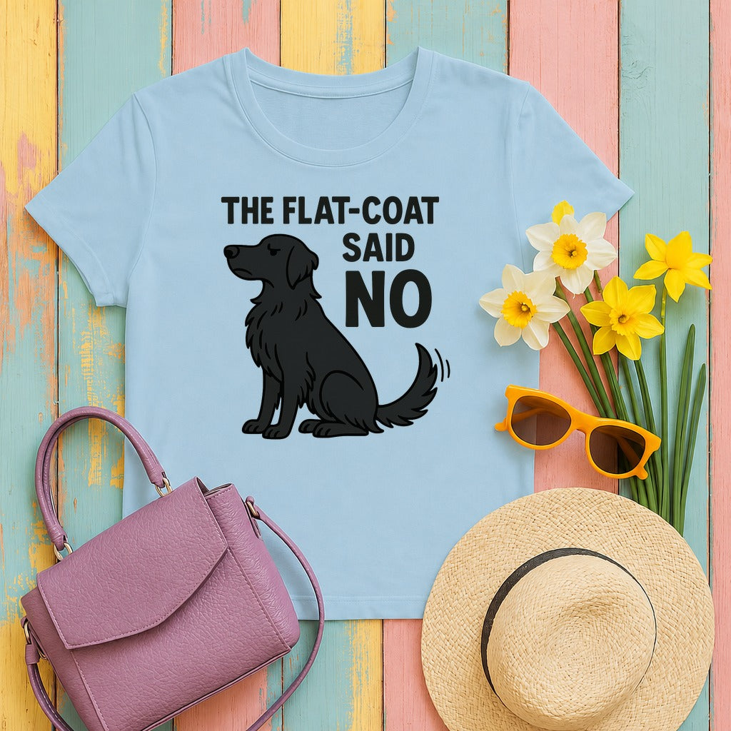 The Flat-Coat Said No Tee in Light Blue