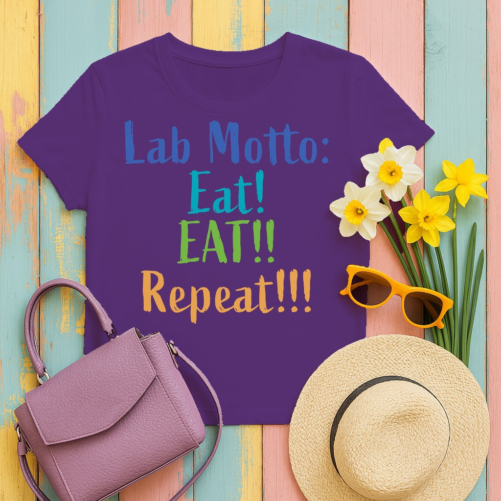 Lab Motto T-Shirt in Purple