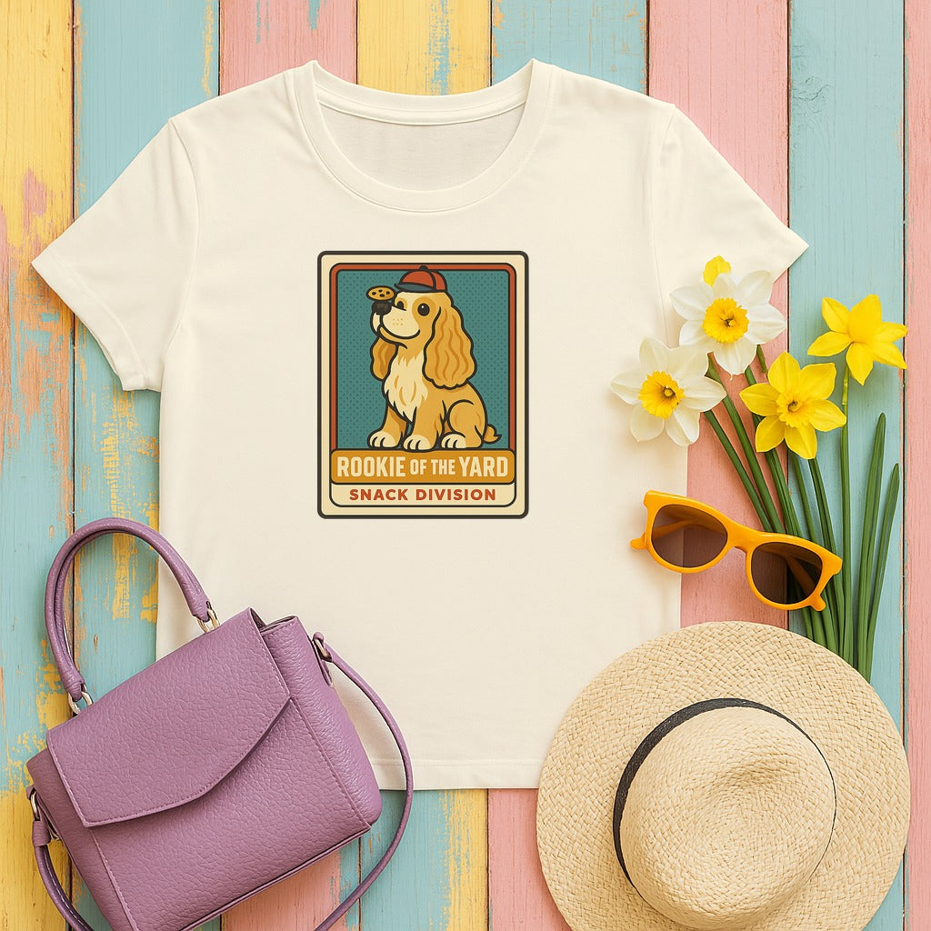 Cocker Rookie of the Yard Tee in Natural