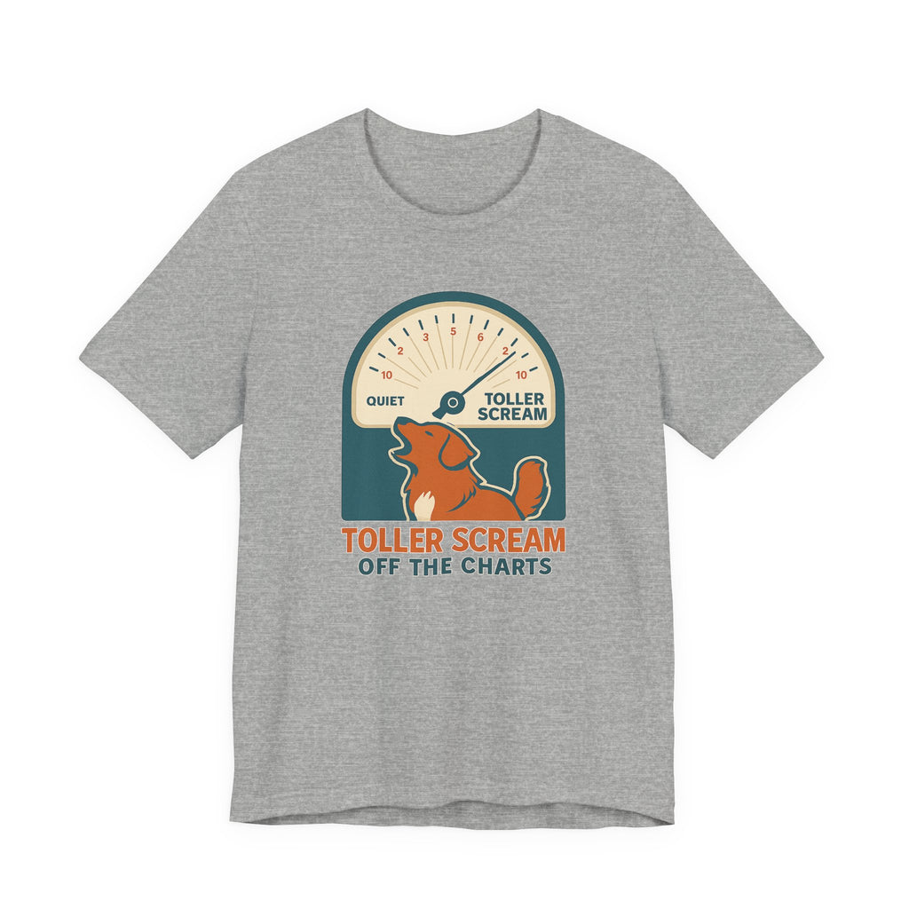 Nova Scotia Duck Tolling Retriever Scream Decibel Meter Tee