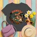 Aloha Corgi Island Hopper T-shirt in Dark Heather