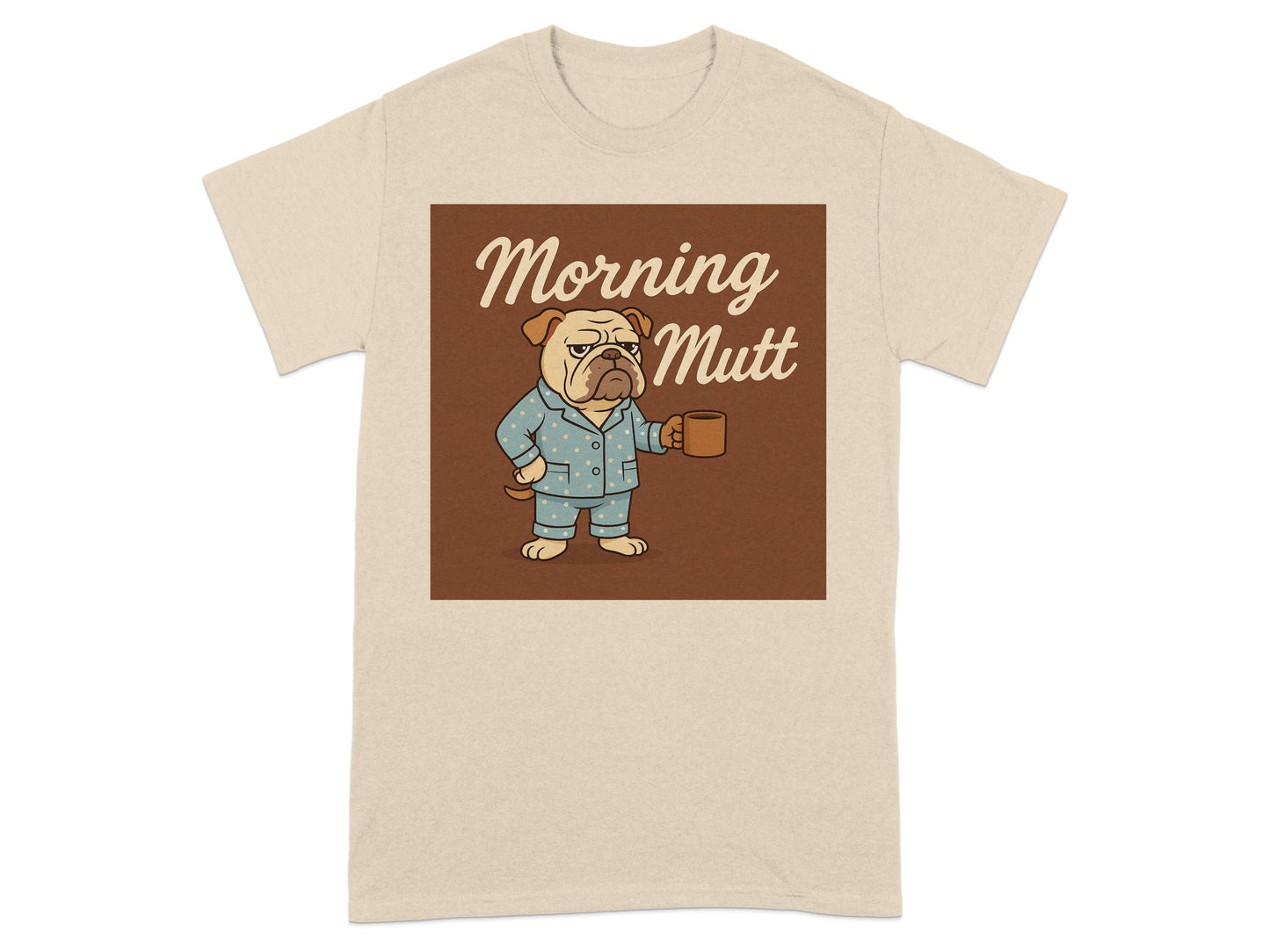 Morning Mutt Bulldog Funny Coffee T-shirt product