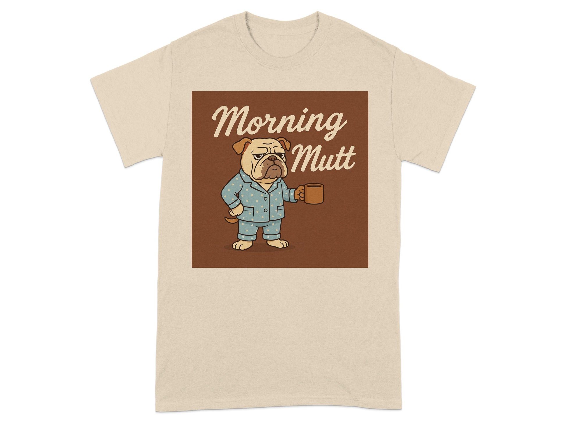Morning Mutt Bulldog Funny Coffee T-shirt product