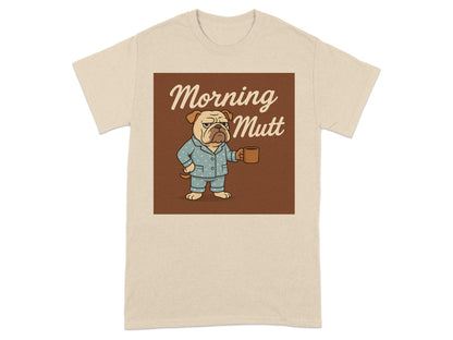 Morning Mutt Bulldog Funny Coffee T-shirt product