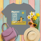 Dog Days Are The Best Days German Shepherd T-Shirt Graphite Heather T-shirt