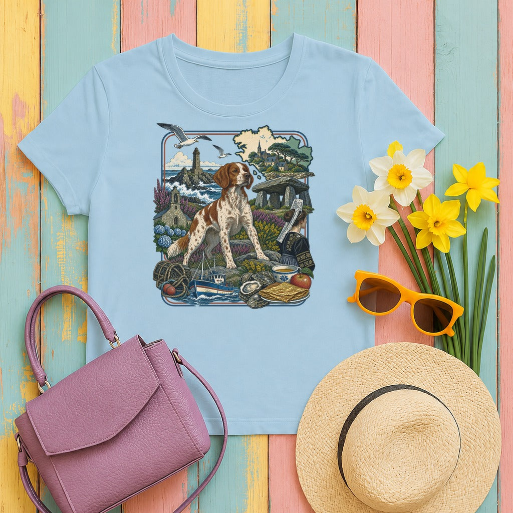 Brittany France Heritage tee, Light Blue