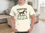 Pointing Since Day One Hunting Dog Graphic T-Shirt