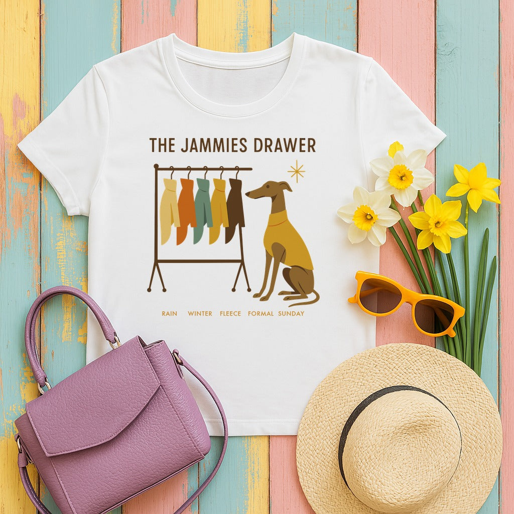 Greyhound The Jammies Drawer Tee in White