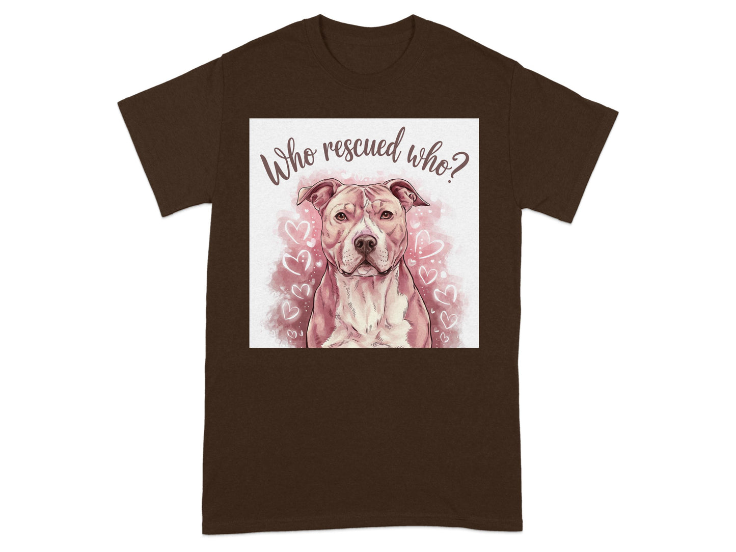 Who Rescued Who Dog Lover T-Shirt product