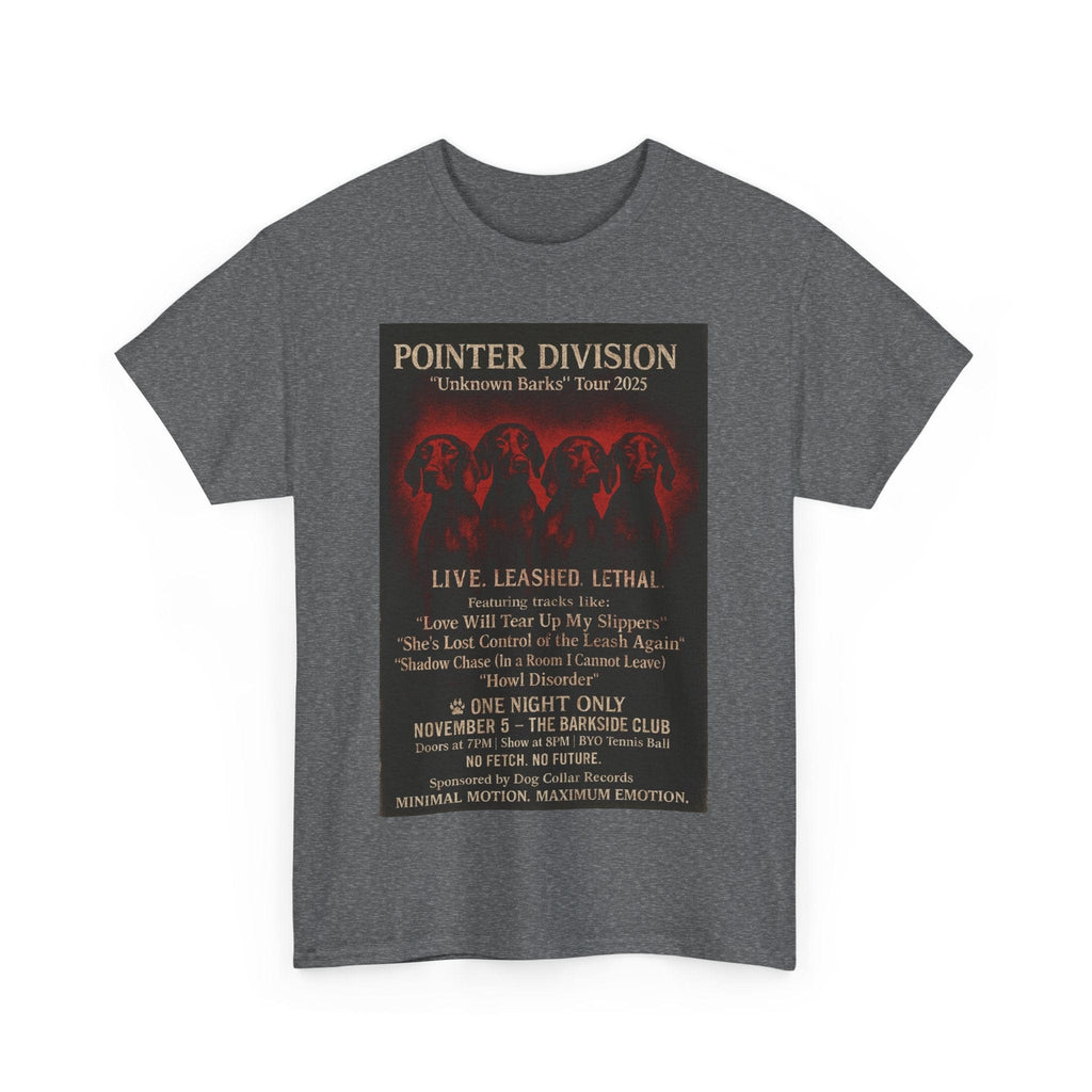 "Pointer Division" Vizsla Spoor Punk Concert Tee T-Shirt