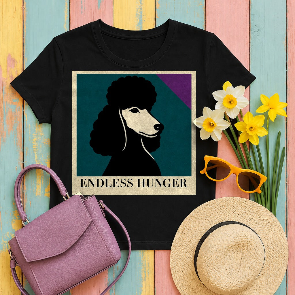 Endless Hunger Poodle Graphic T-shirt in Black
