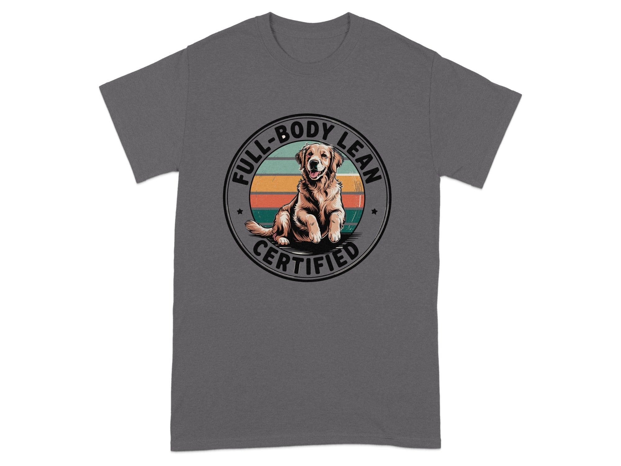 Full-Body Lean Certified Dog Lovers Grey T-Shirt product