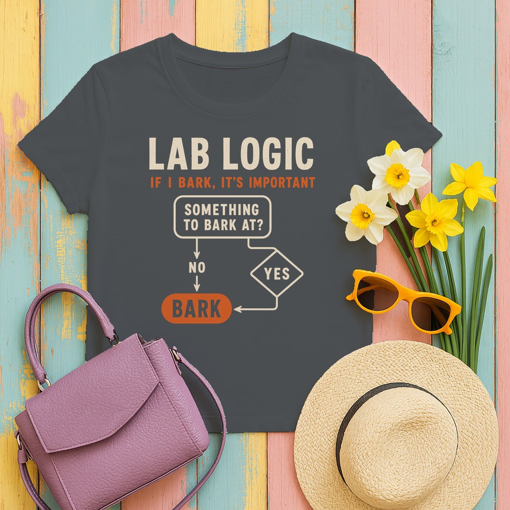 Lab Logic T-shirt in Charcoal