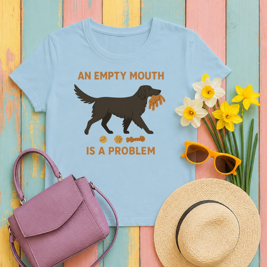 Flat-Coat An Empty Mouth Is a Problem Tee in Light Blue