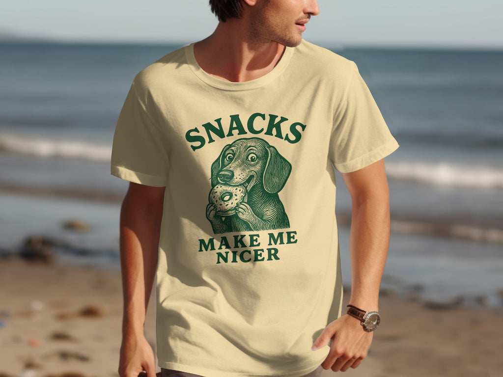 Snacks Make Me Nicer Graphic T-Shirt Product