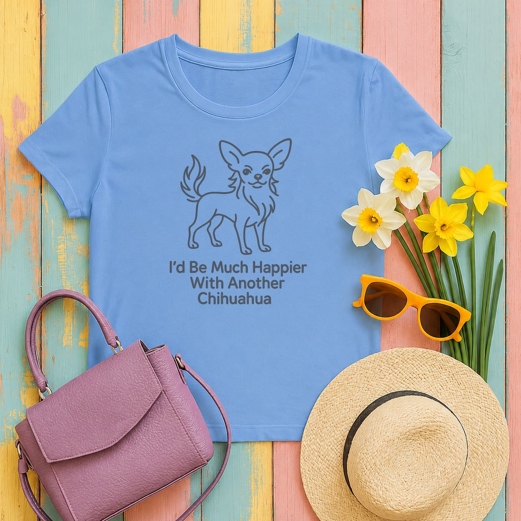 The 'Another Chihuahua' Humor T-Shirt in Carolina Blue