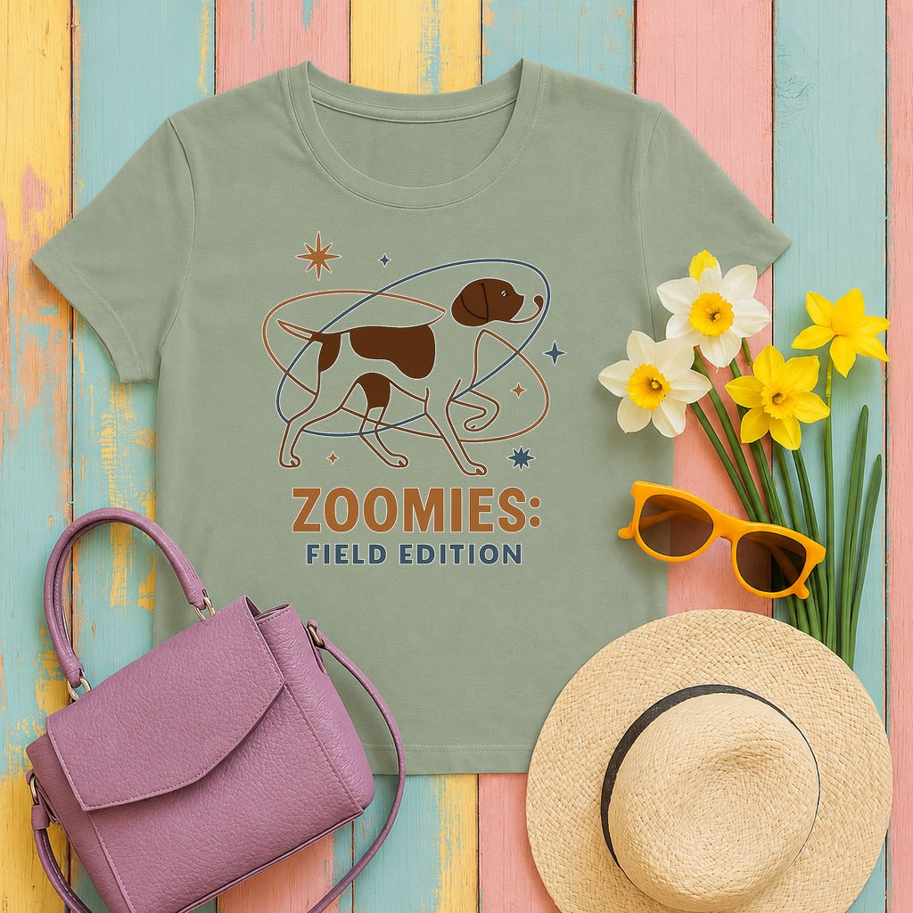 Pointer Zoomies T-shirt in Sage