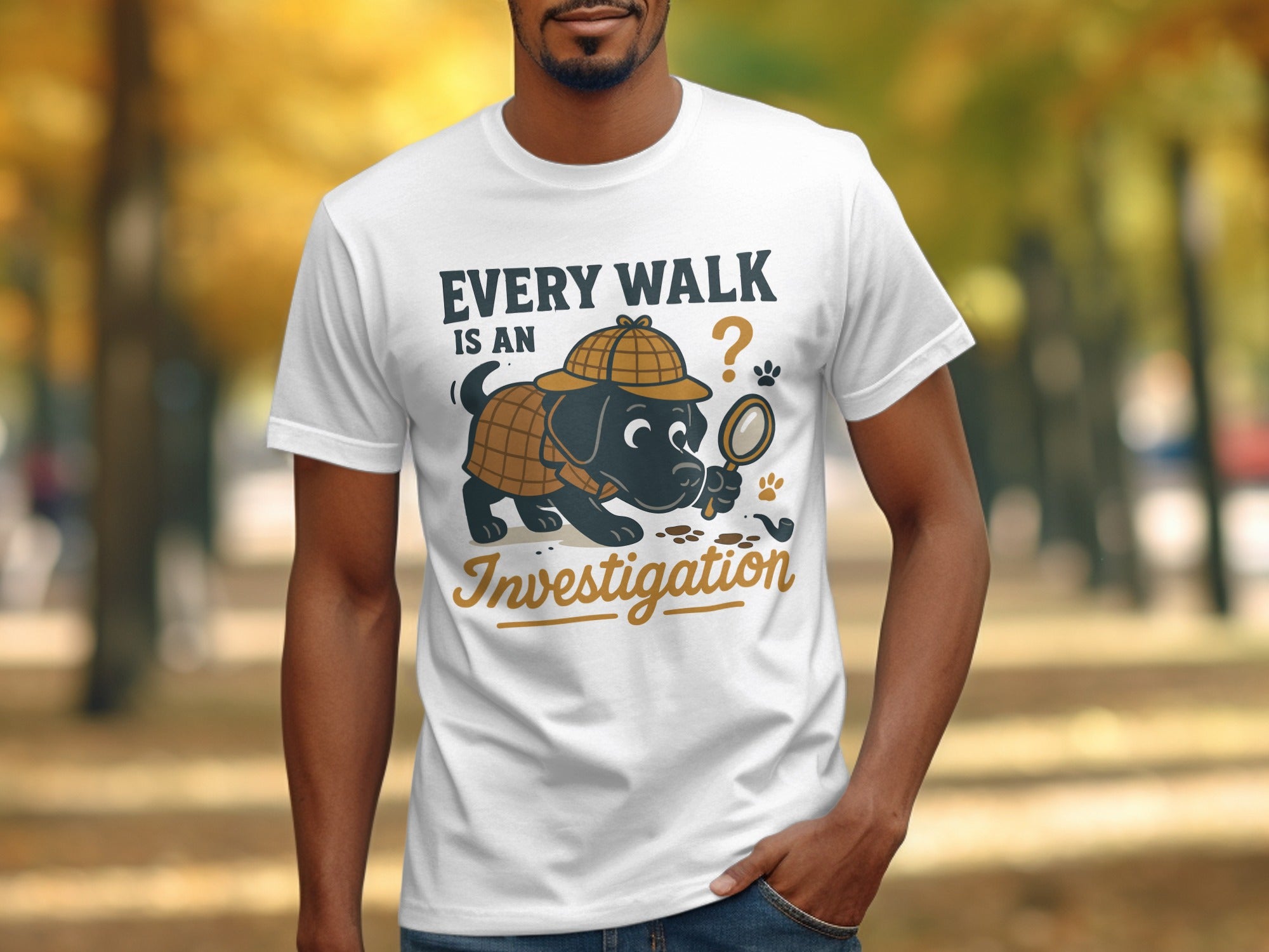 Every Walk is an Investigation T shirt product