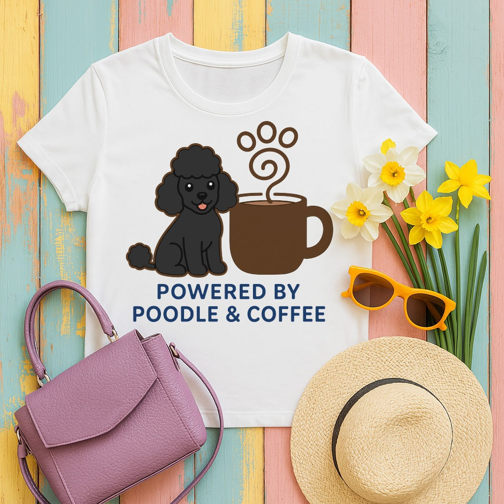 Poodle & Coffee Power t-shirt