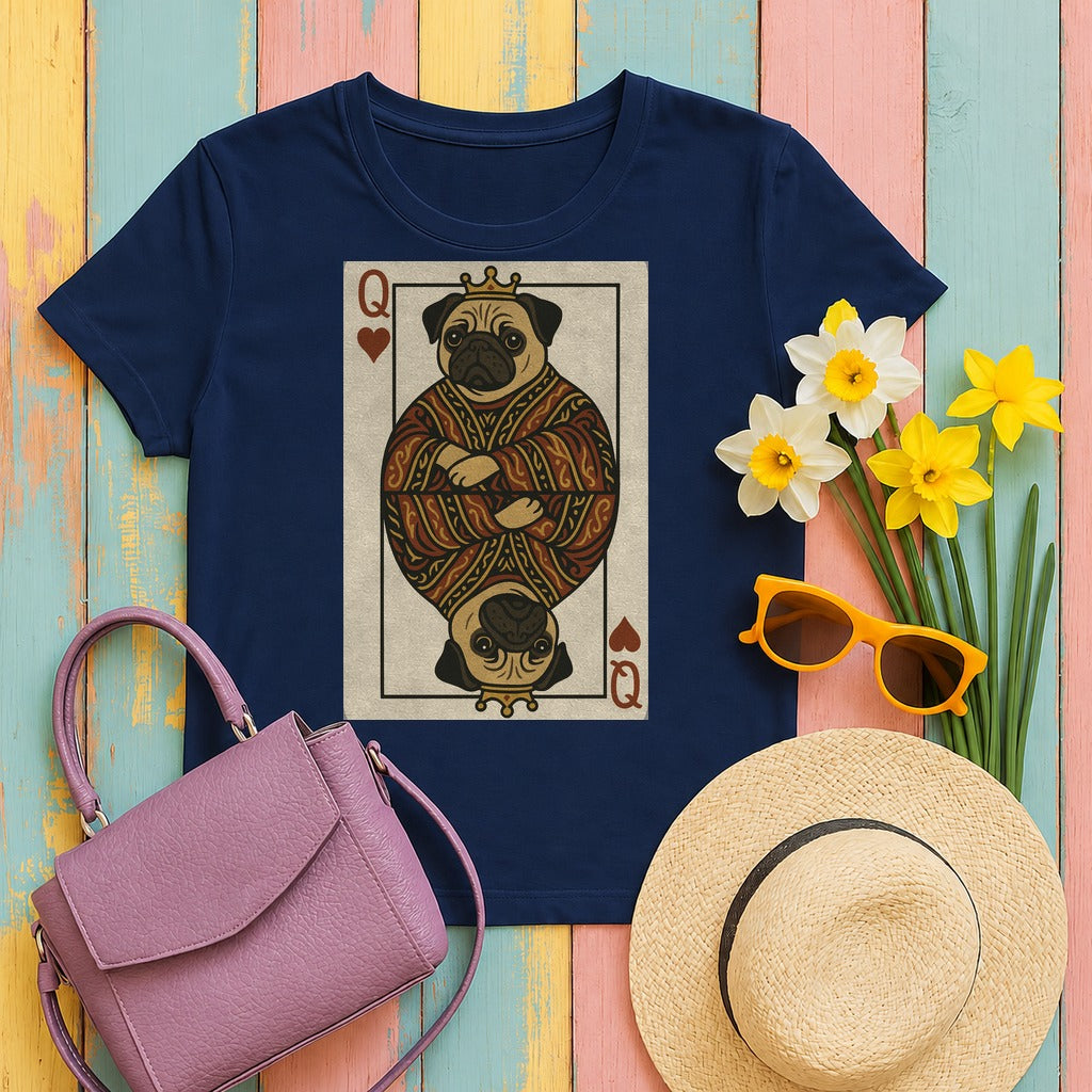The Royal Pug T-Shirt in Navy